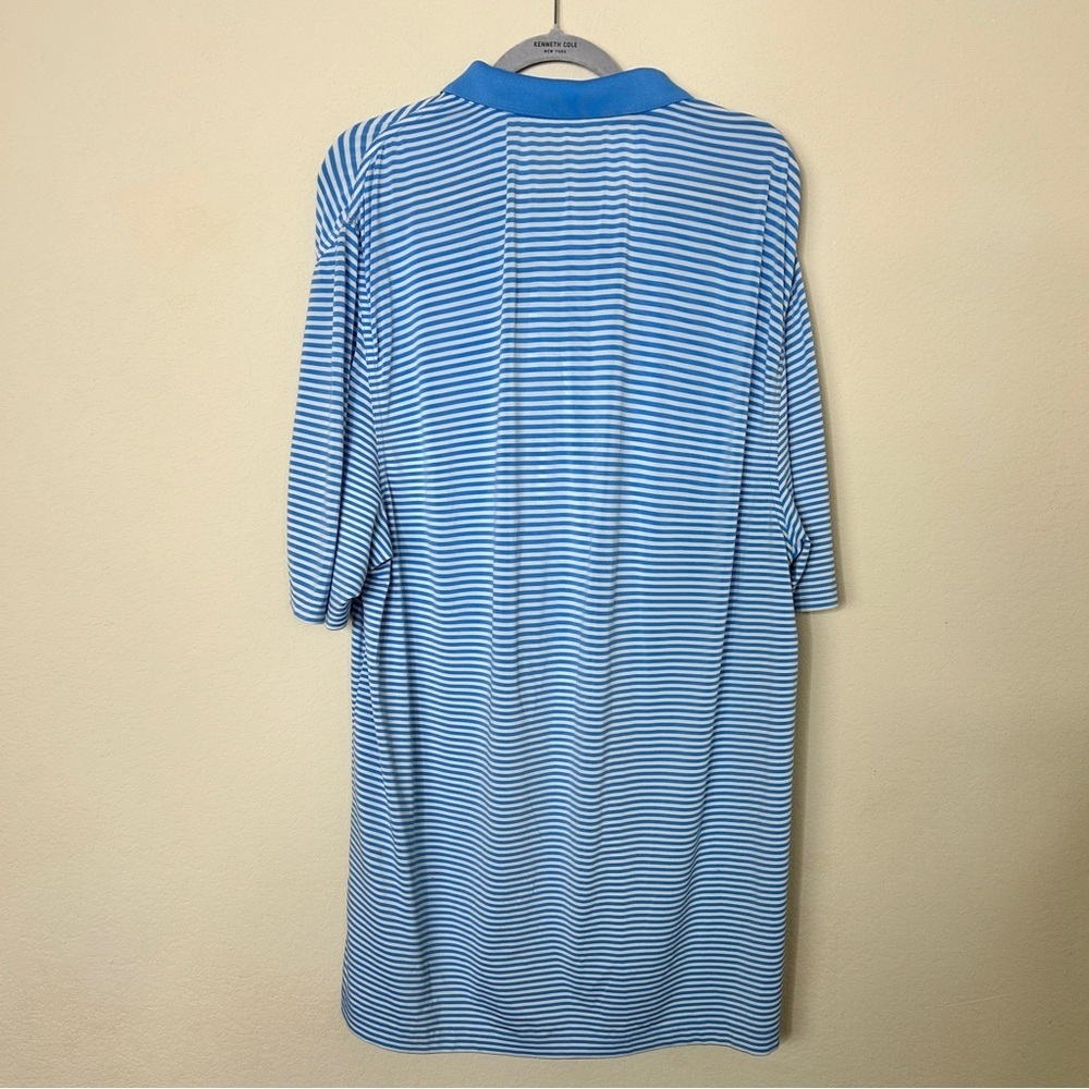 Vineyard Vines Blue and White Striped Golf Polo Size XL - Picture 4 of 8